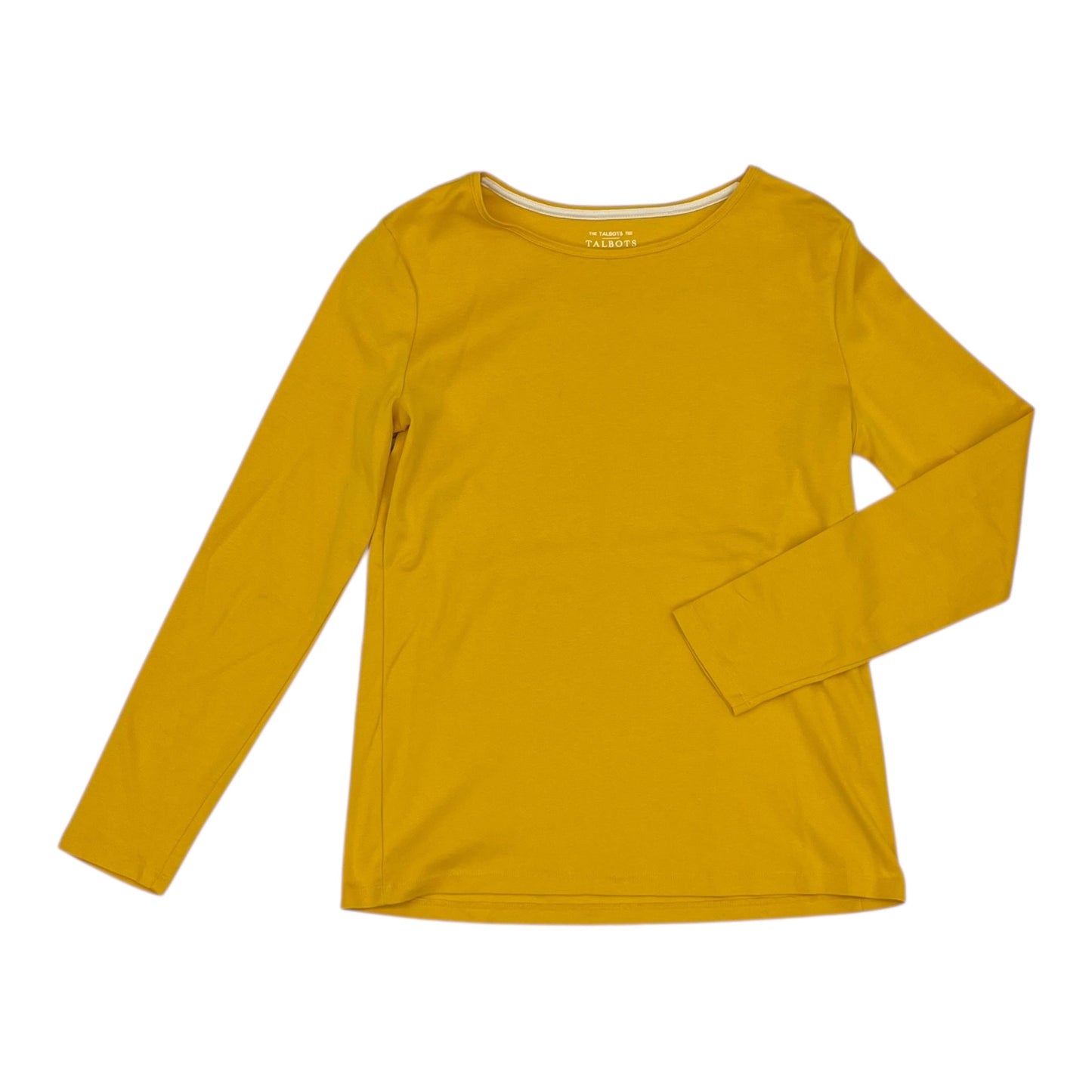 Top 3/4 Sleeve By Talbots In Yellow, Size:M