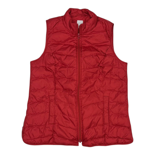 Vest Puffer & Quilted By J. Jill In Red, Size:22Womens