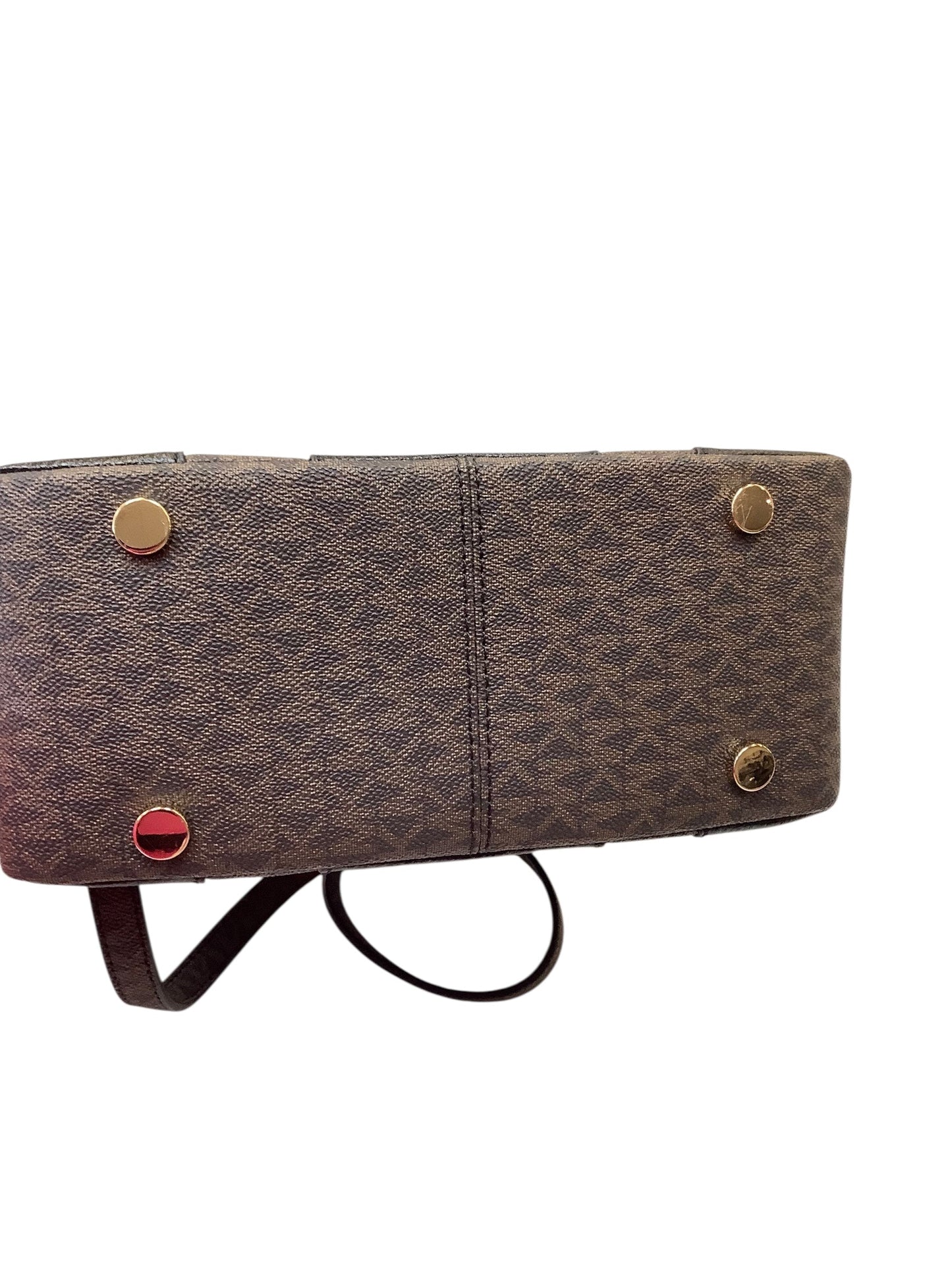 Crossbody Designer By Michael Kors In Black & Brown, Size:Small