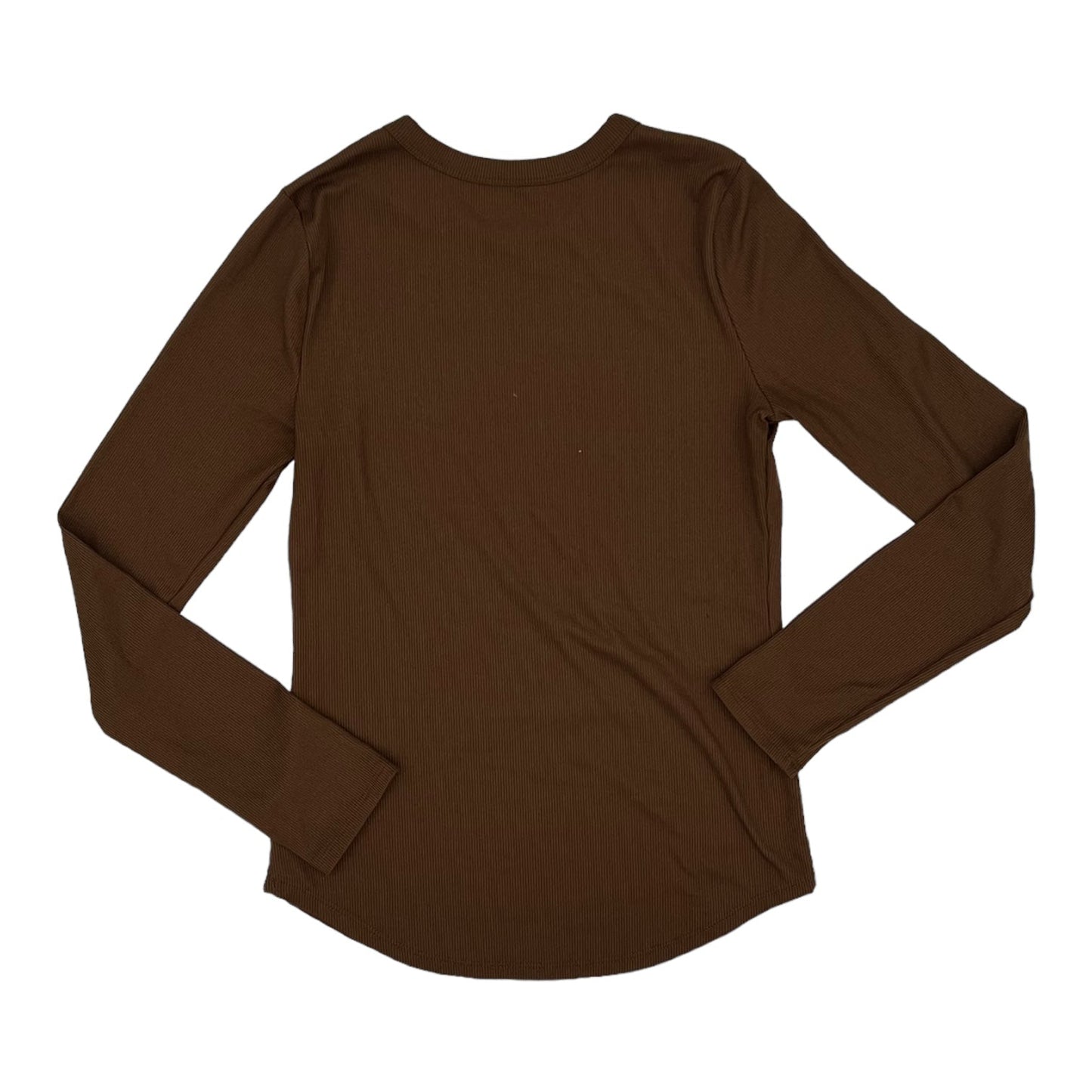 BROWN TOP LS by NO BOUNDARIES Size:M