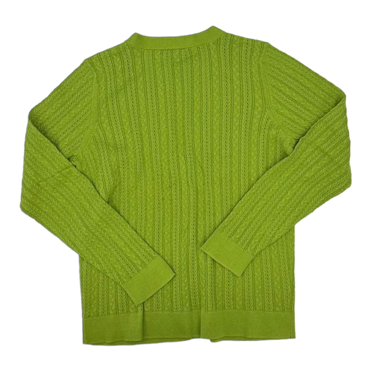 GREEN SWEATER CARDIGAN by TALBOTS Size:M