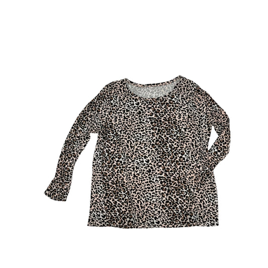 ANIMAL PRINT TOP LS by MAURICES Size:XXL