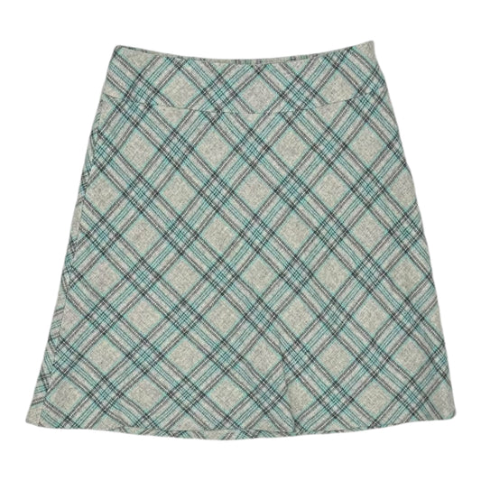 Skirt Mini & Short By Talbots In Blue & Grey, Size:4