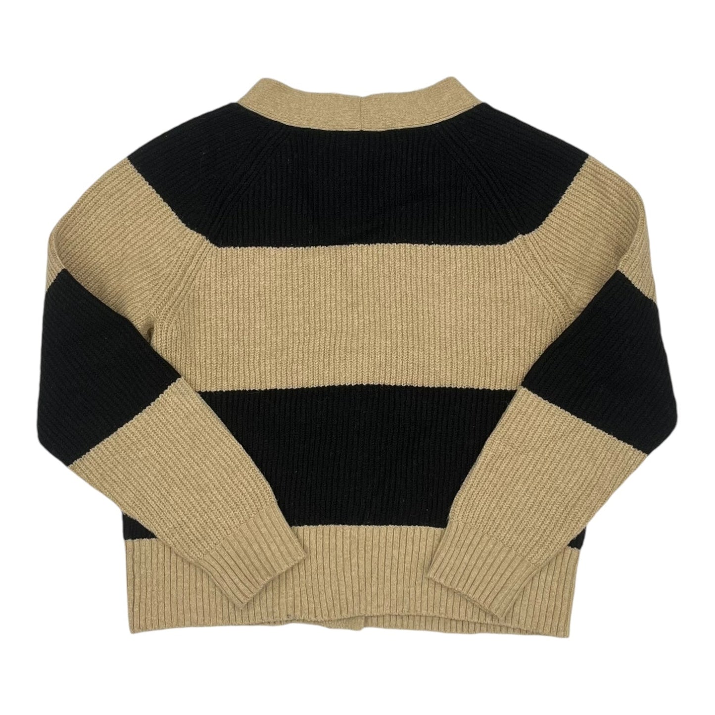 Sweater Cardigan By Old Navy In Black & Tan, Size:S