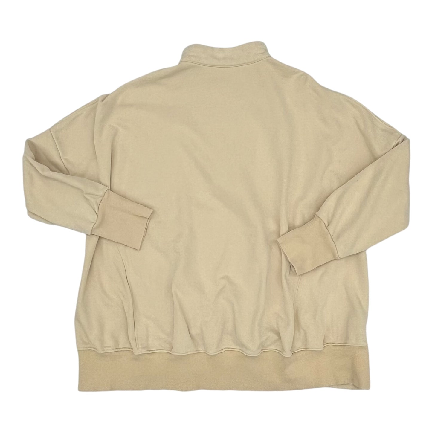 Sweatshirt Collar By Clothes Mentor In Tan, Size:L