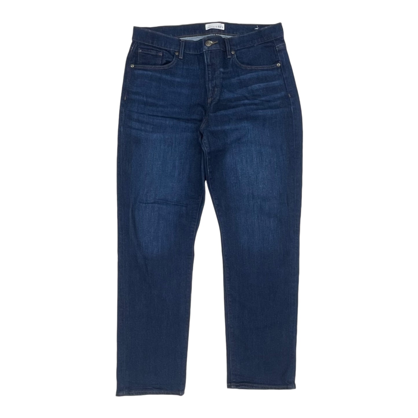 Jeans Straight By Loft In Blue Denim, Size:14