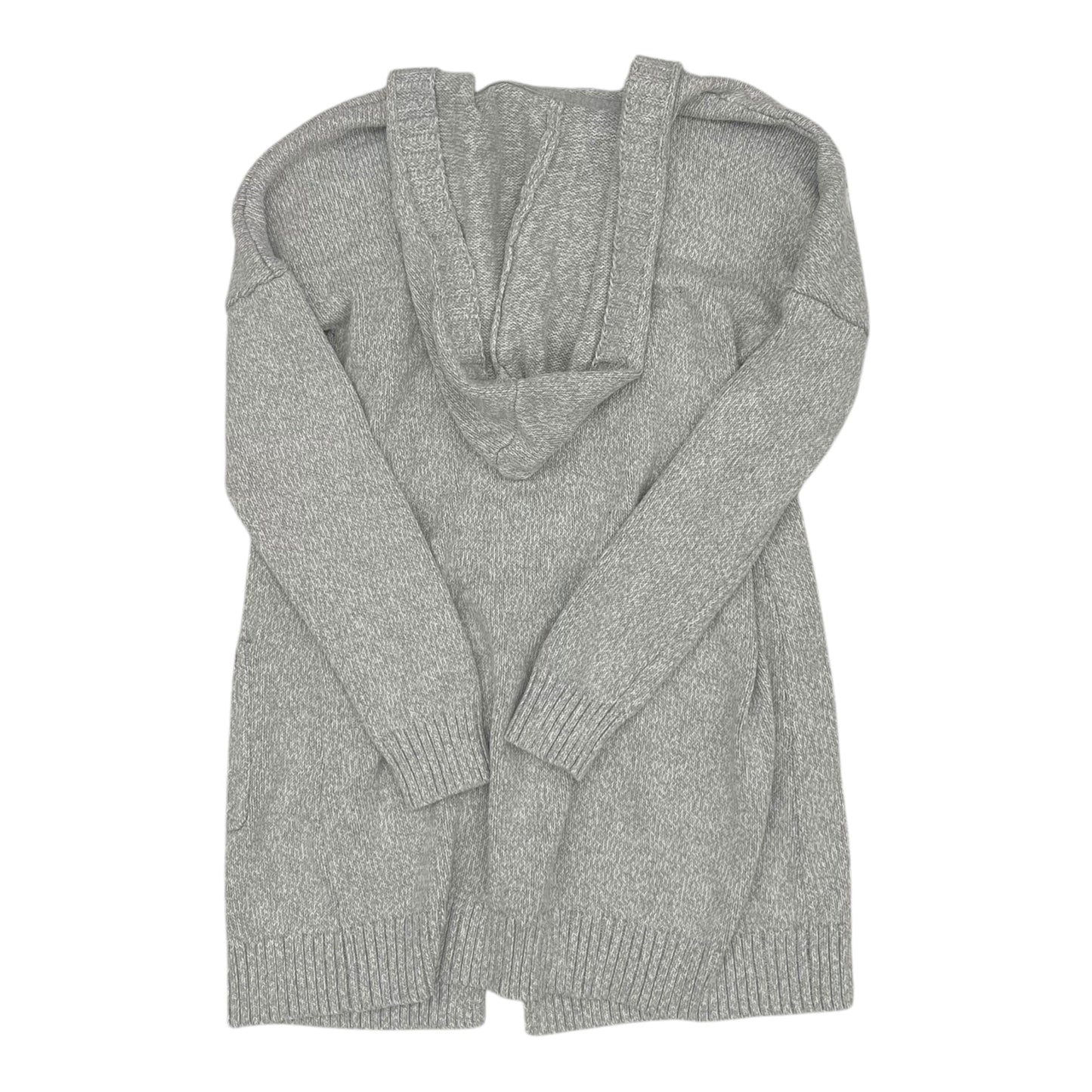 Cardigan By Tahari By Arthur Levine In Grey, Size:M