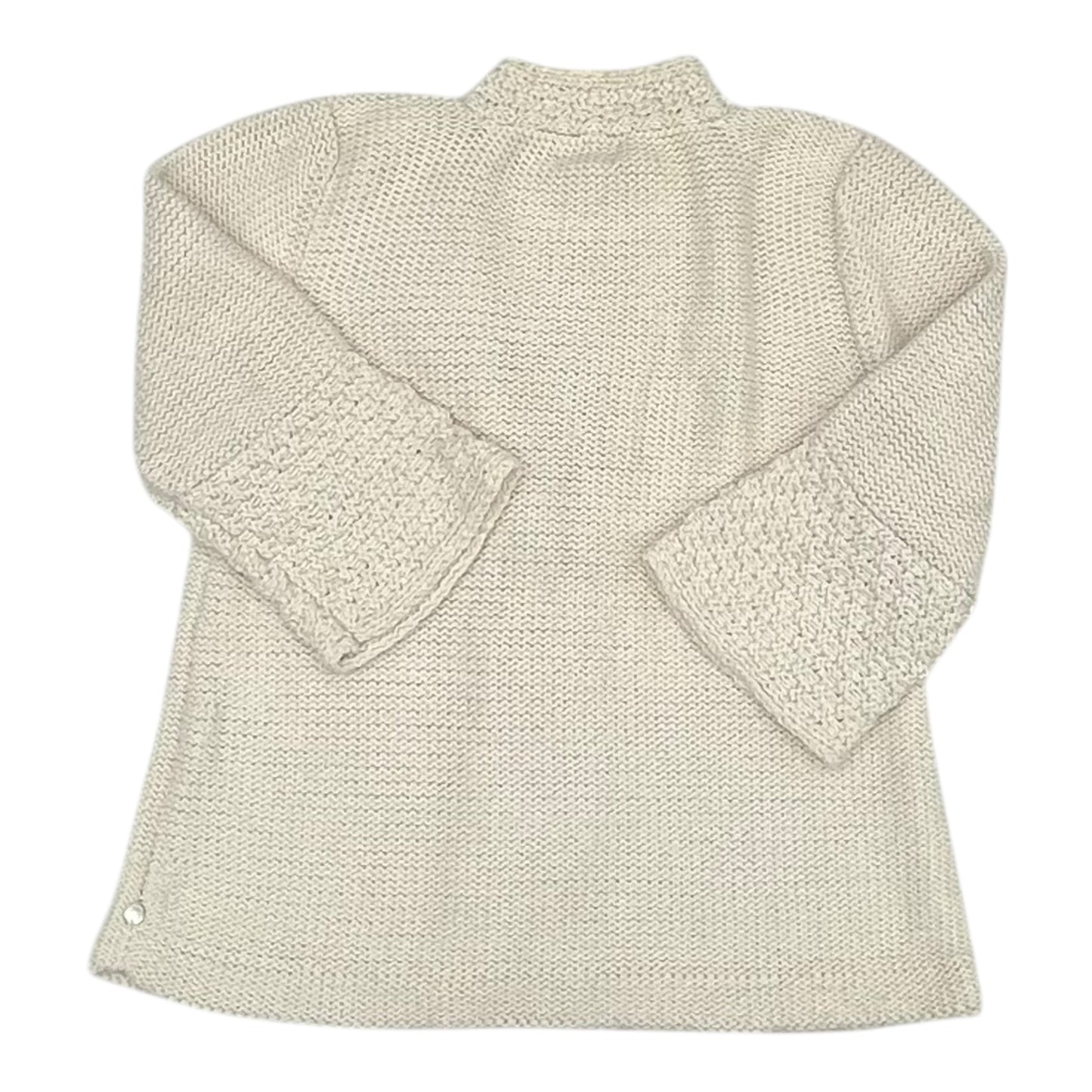 Sweater Cardigan By Clothes Mentor In Cream, Size:S