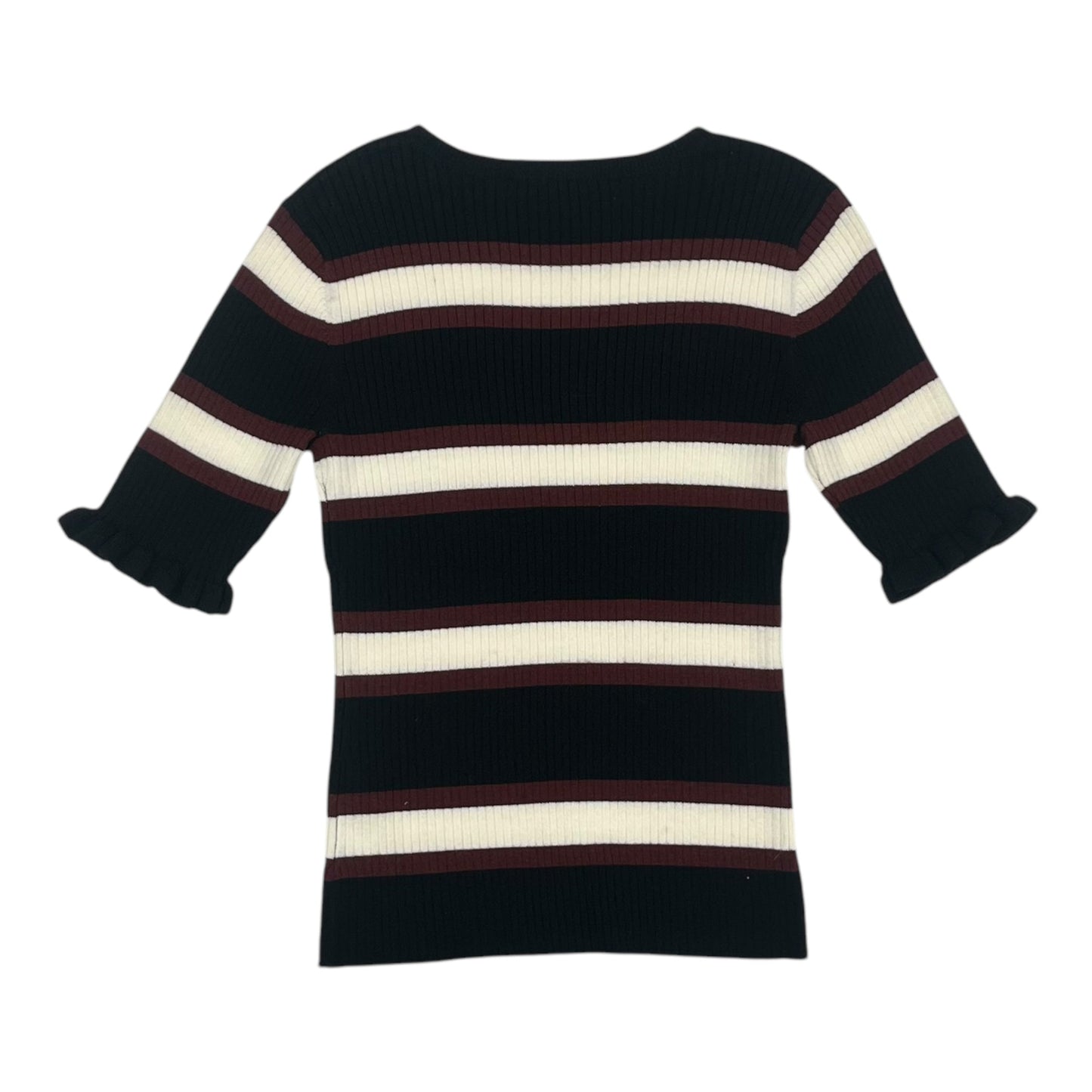 Sweater Ss By Frame In Black & Red, Size:M