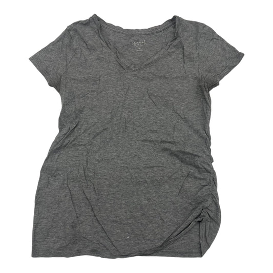 Mat Top Ss By Isabel Maternity In Grey, Size:M