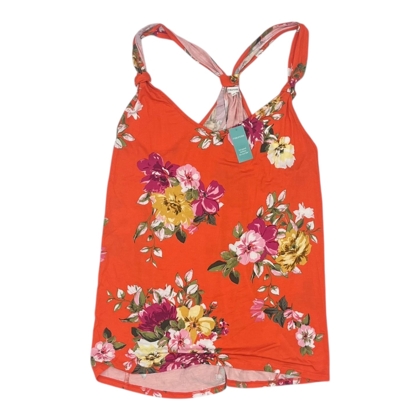 Top Sleeveless By Maurices In Orange, Size:1X