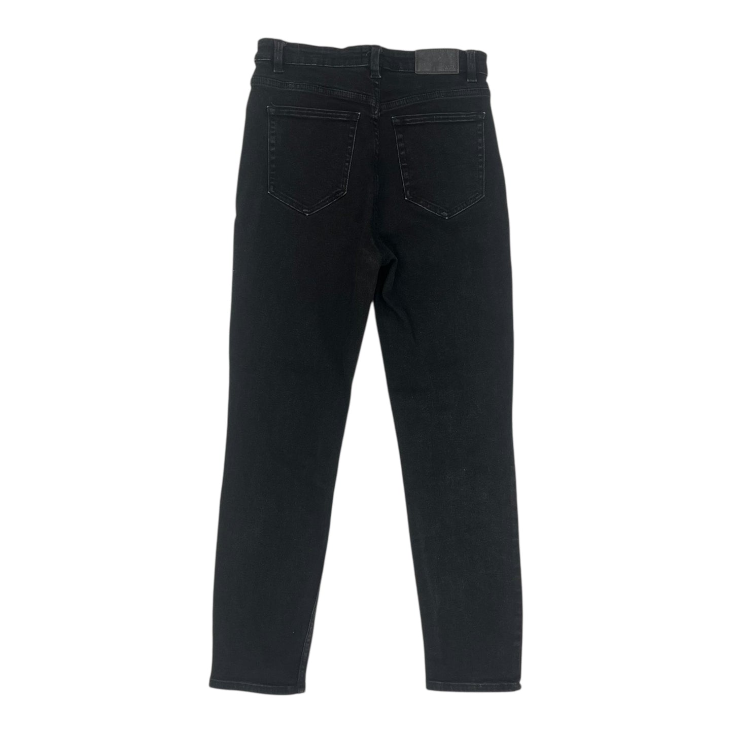 Jeans Skinny By Zara In Black Denim, Size:6