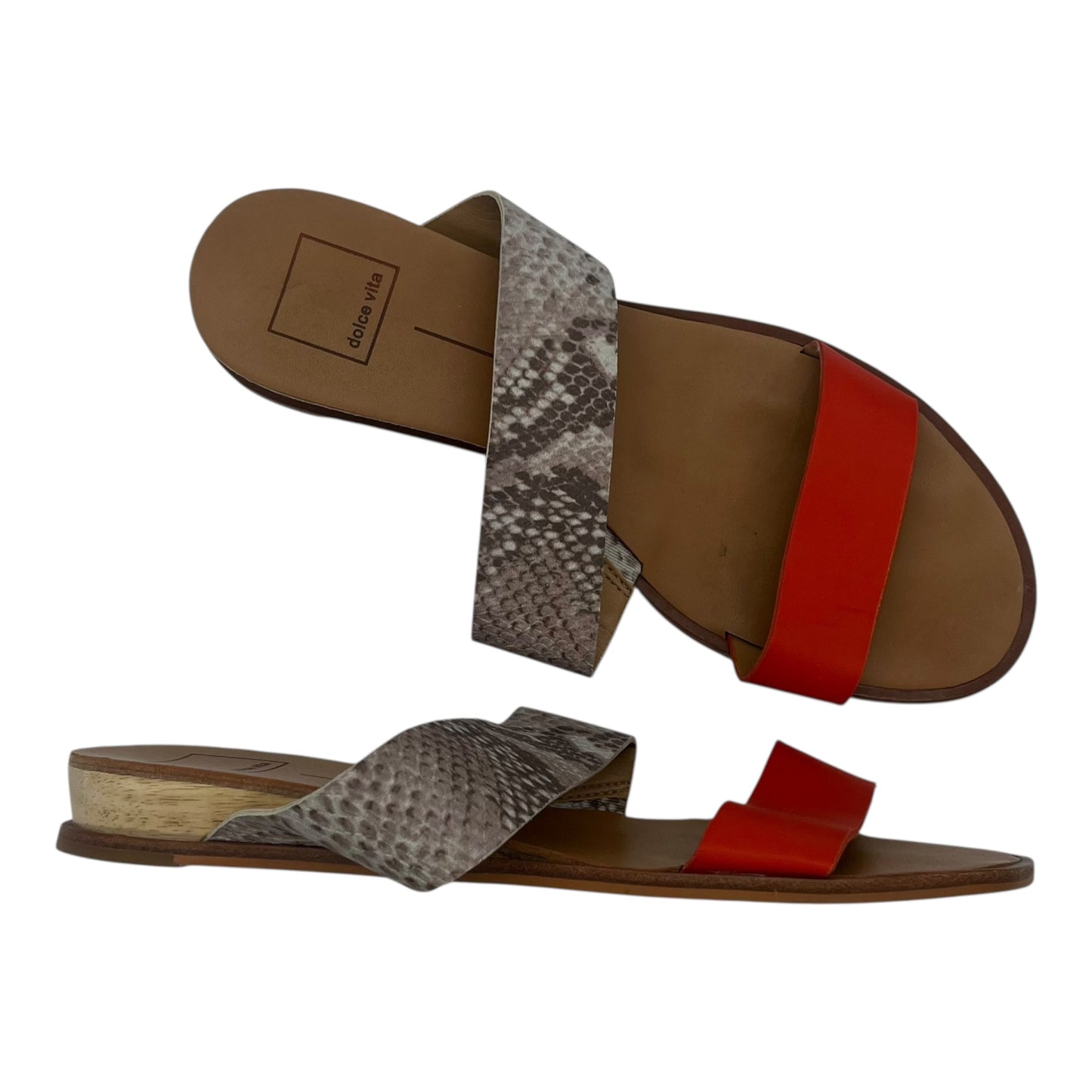 Sandals Flats By Dolce Vita In Snakeskin Print, Size:8.5