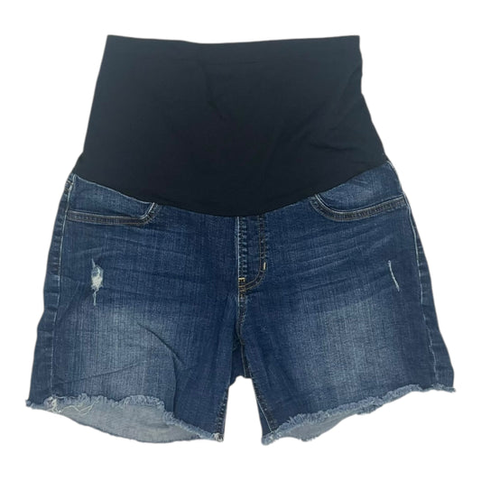 Mat Shorts By Just Black In Blue Denim, Size:8