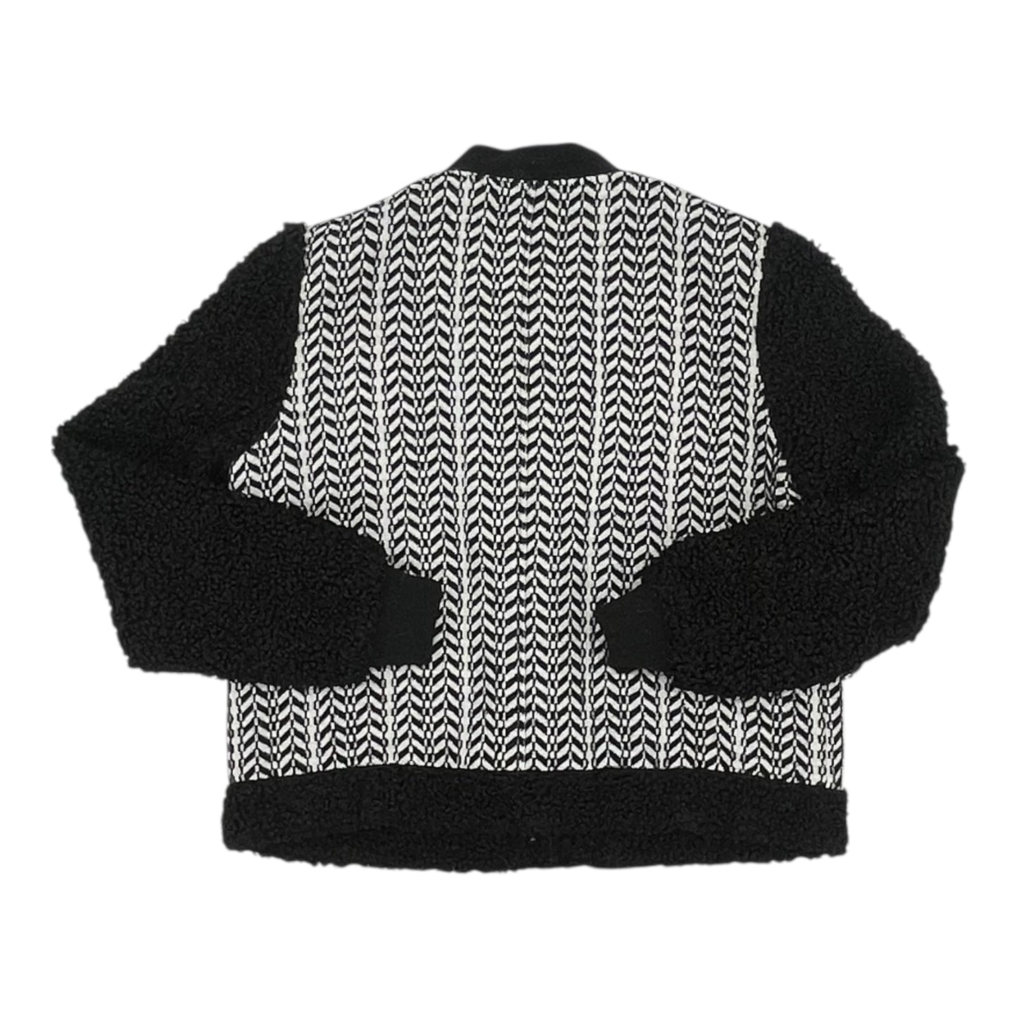 Jacket Moto By Avec Les Filles In Black & White, Size:M