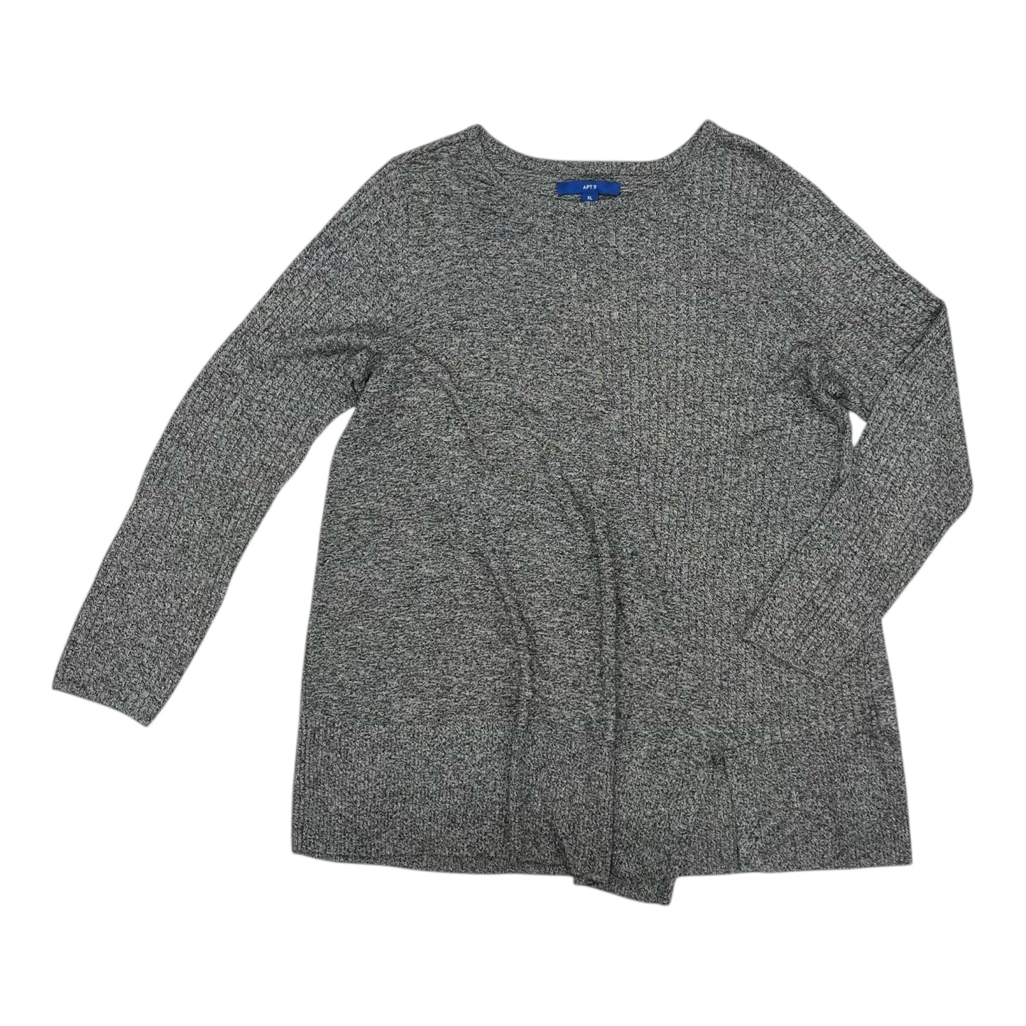 Sweater By Apt 9 In Grey, Size:Xl