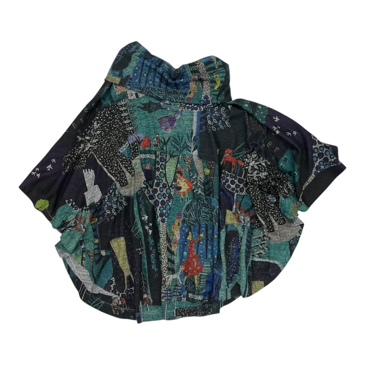 Poncho By Clothes Mentor In Multi, Size:M