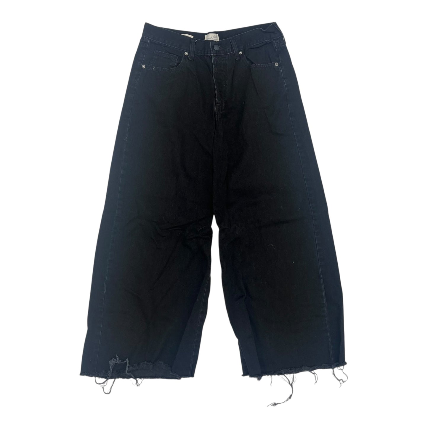 Jeans Wide Leg By Universal Thread In Black Denim, Size:10