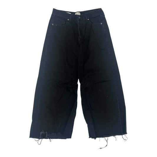 Jeans Wide Leg By Universal Thread In Black Denim, Size:10