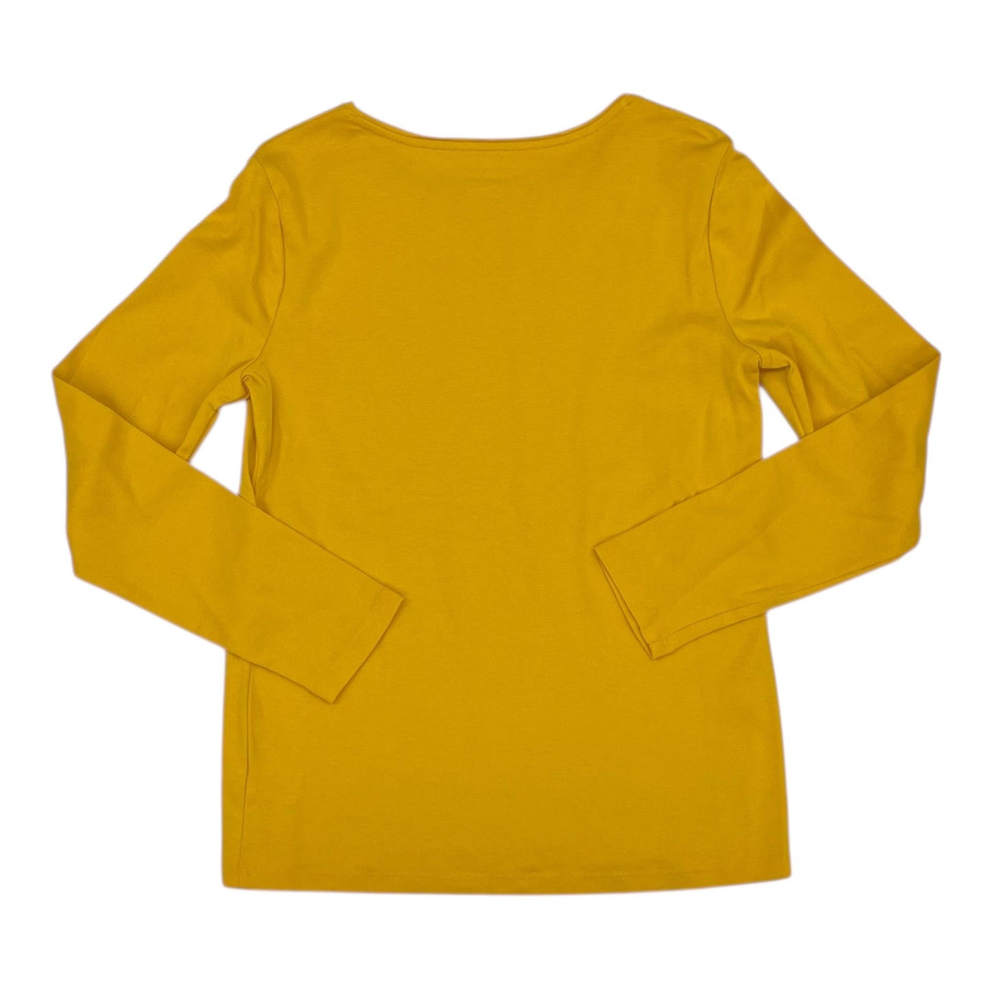 Top 3/4 Sleeve By Talbots In Yellow, Size:M