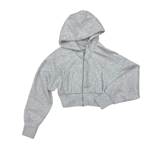 GREY SWEATSHIRT HOODIE by ZARA Size:S