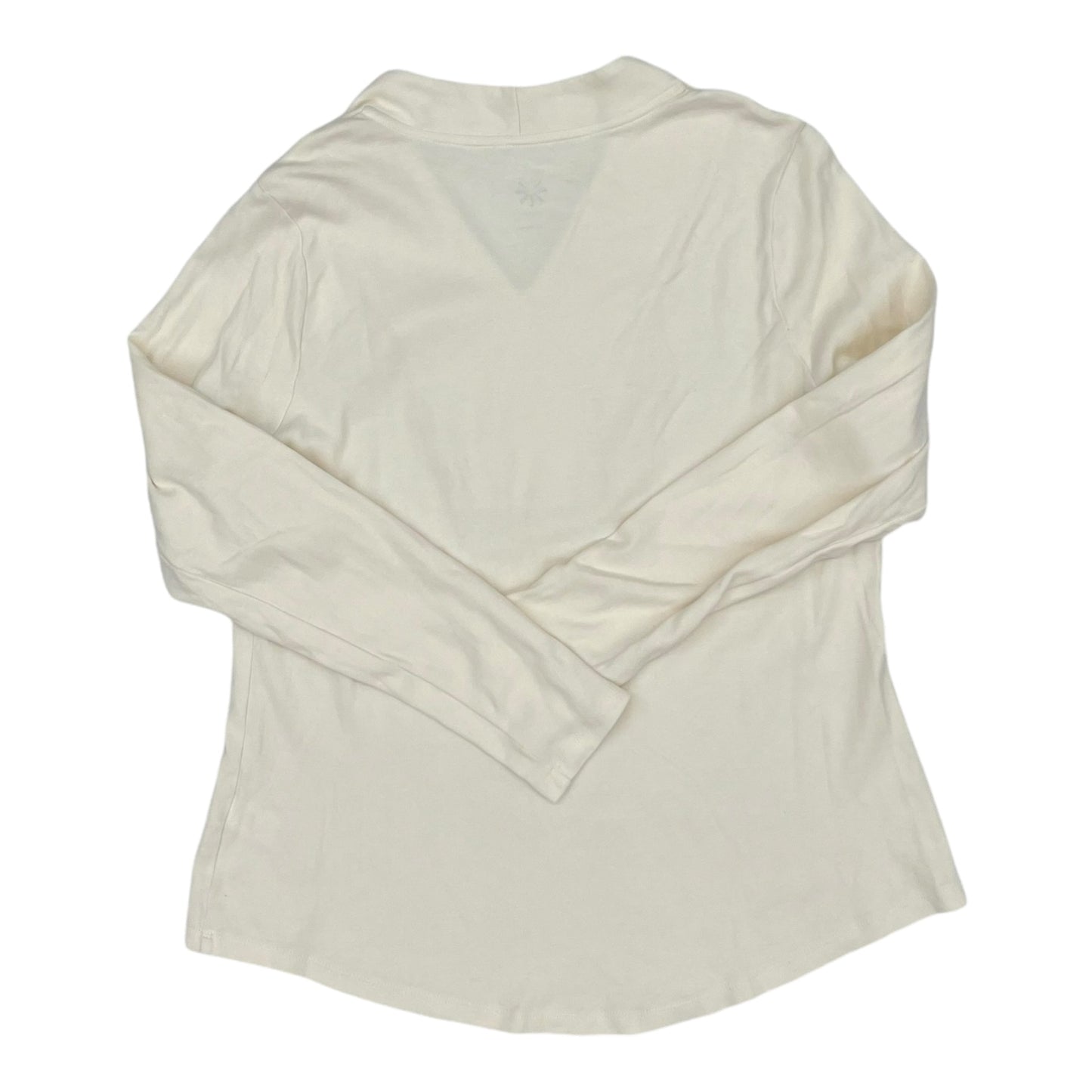 Top Ls By Isaac Mizrahi Live Qvc In Cream, Size:L