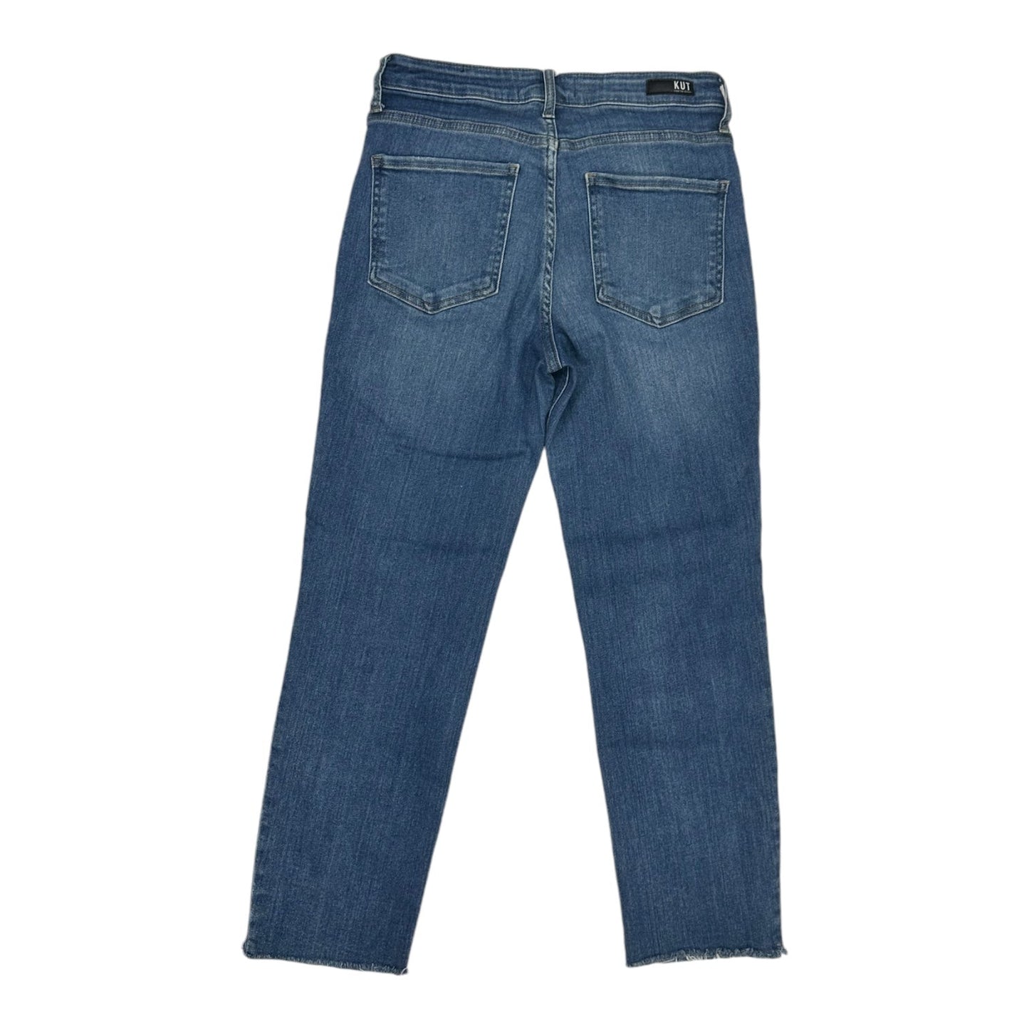 Jeans Straight By Kut In Blue Denim, Size:6