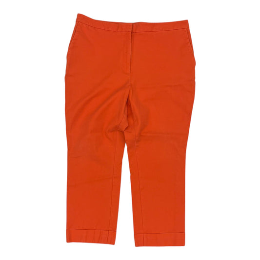 Pants Cropped By Ann Taylor In Orange, Size:16