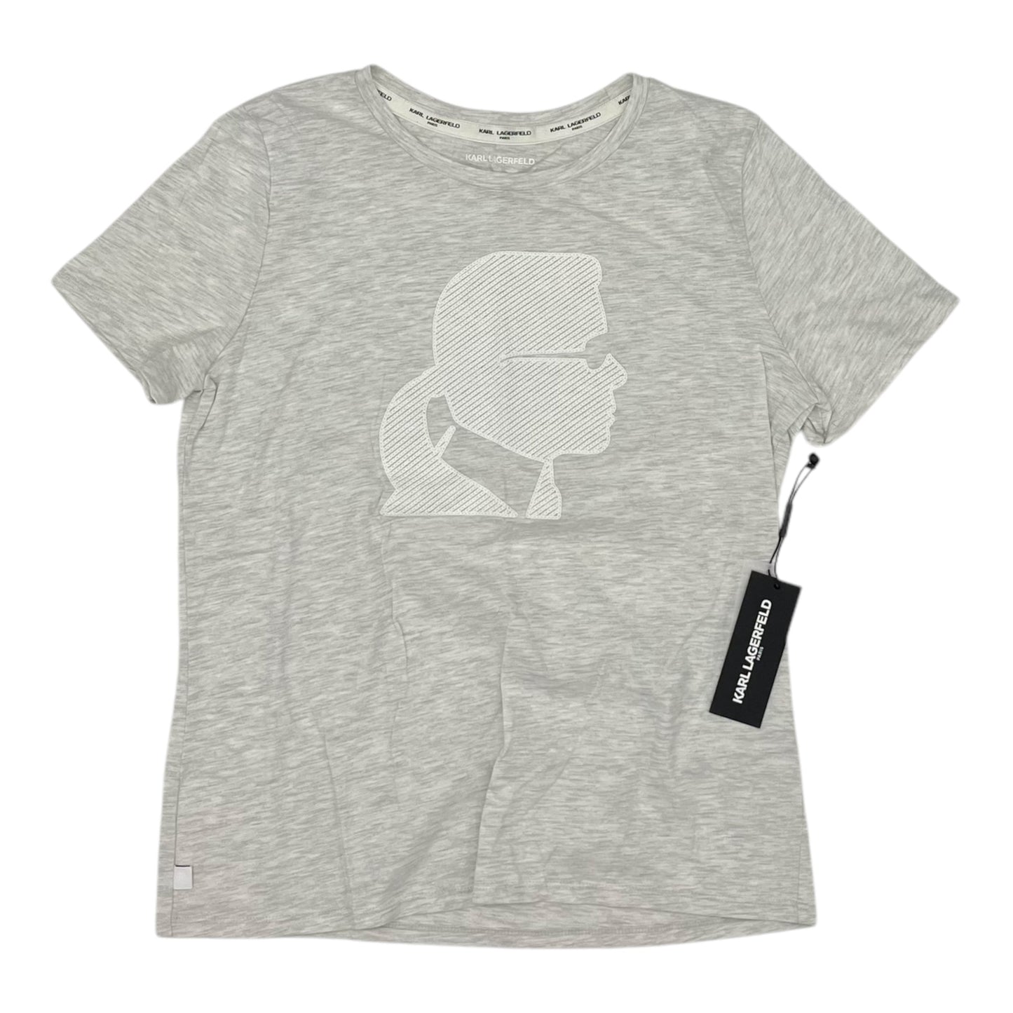 Top Ss Designer By Karl Lagerfeld In Grey, Size:M