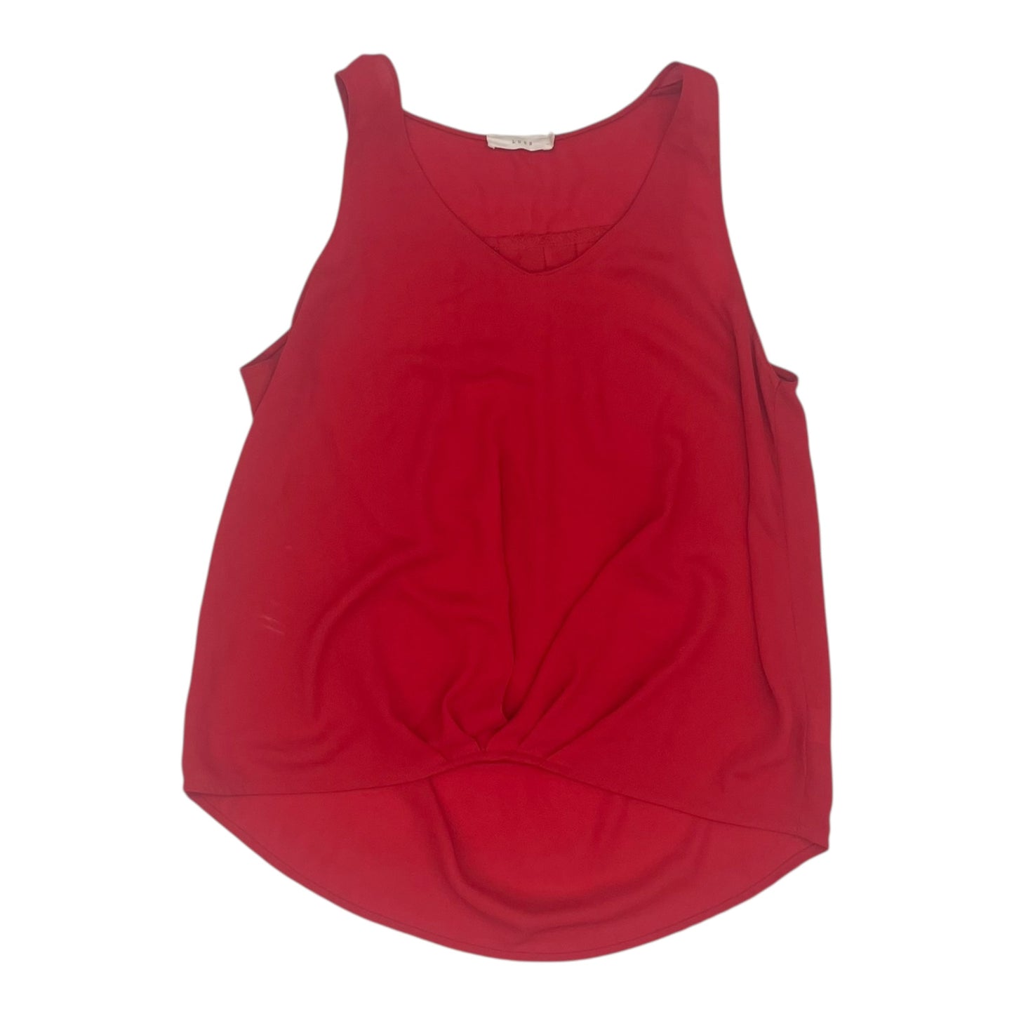 Blouse Sleeveless By Lush In Red, Size:S