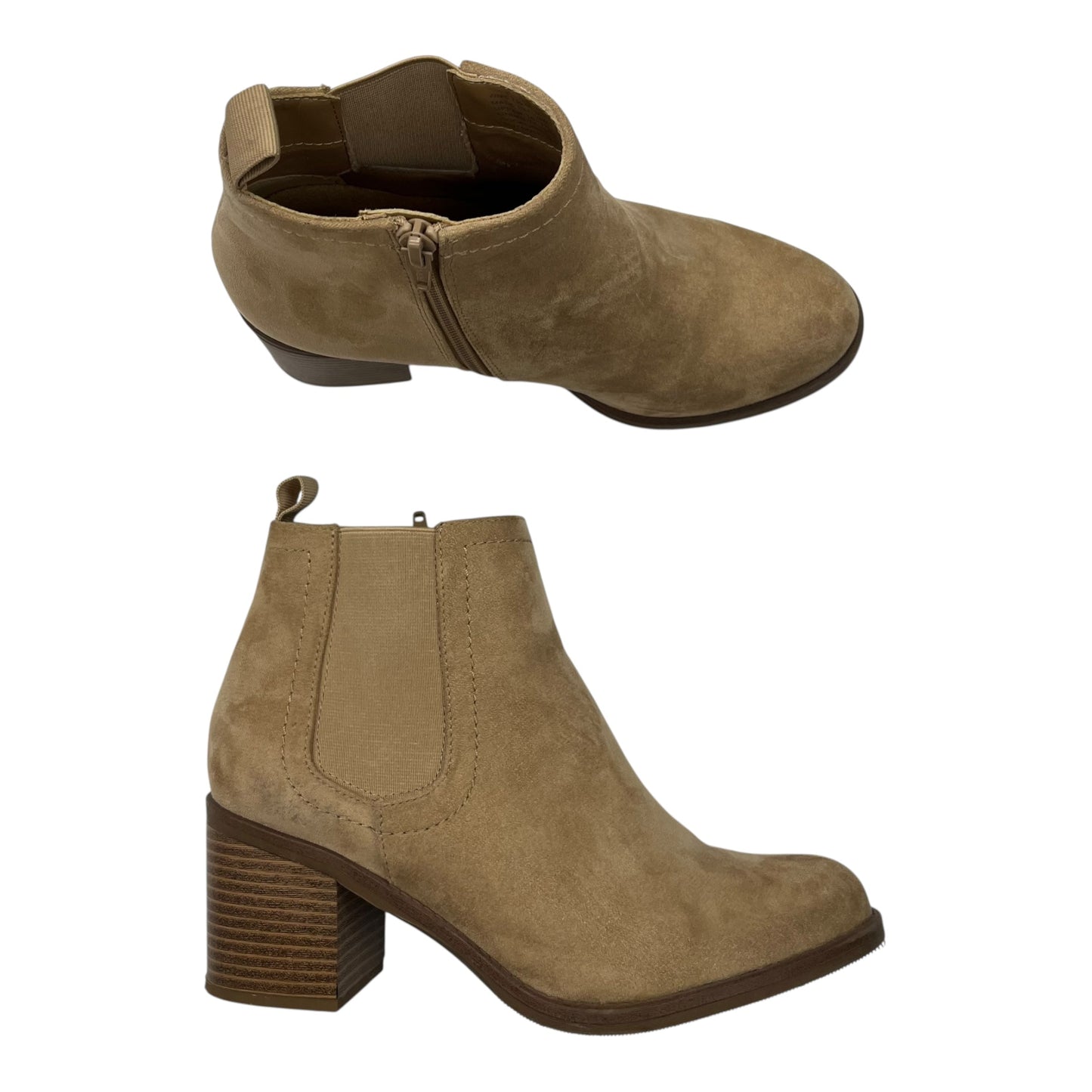 Boots Ankle Heels By Sonoma In Brown, Size:7.5