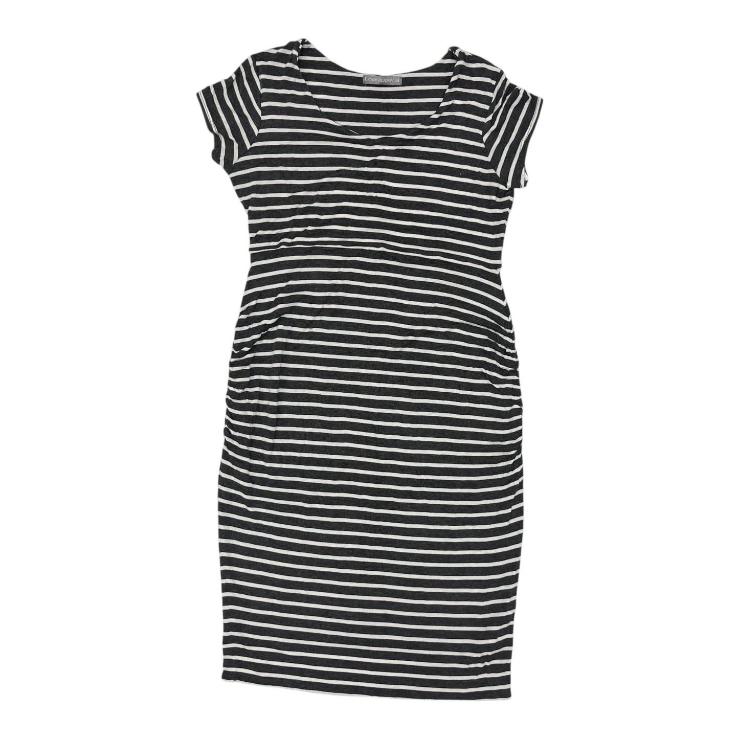 Mat Dress By Loveappella In Green & White, Size:L