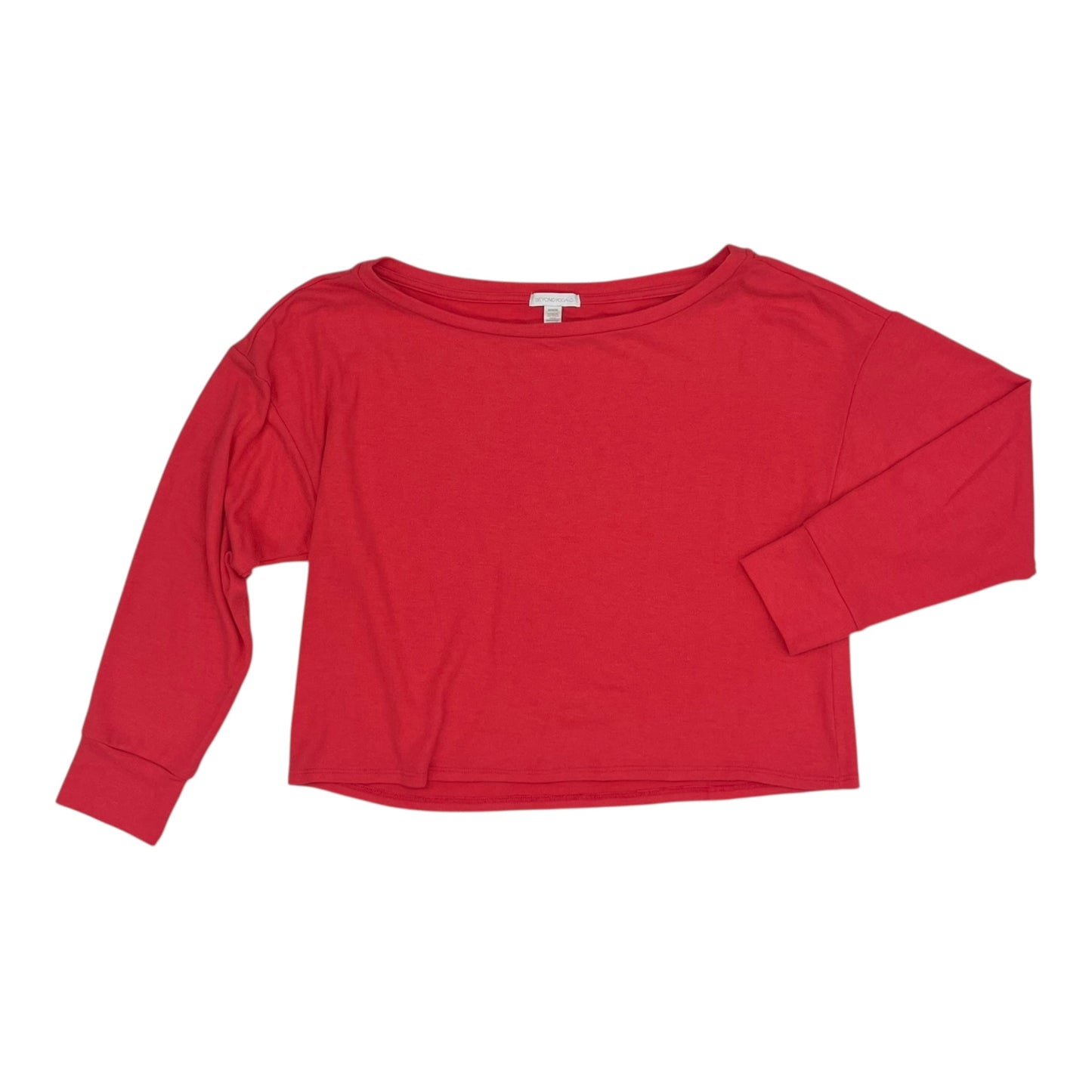 Athletic Top Ls Crewneck By Beyond Yoga In Pink, Size:M