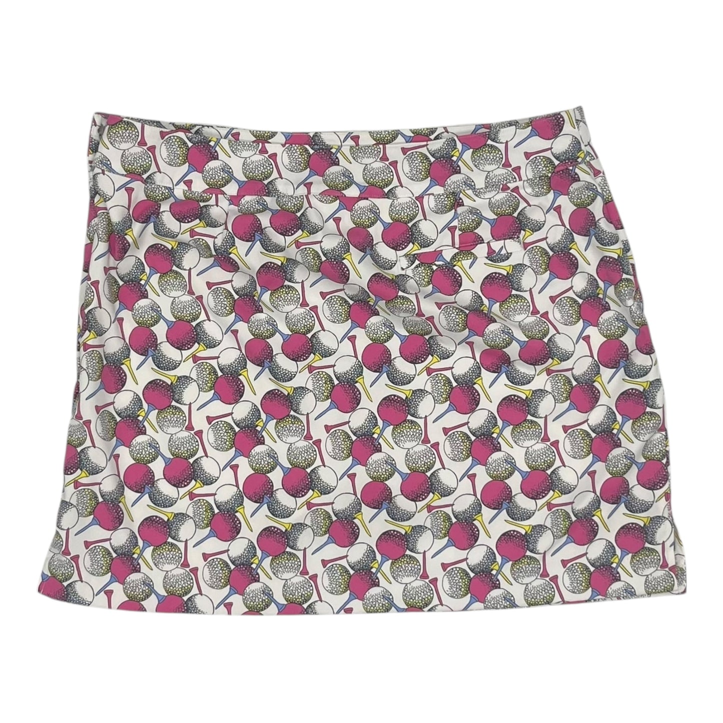 Athletic Skort By Izod In Pink & White, Size:12