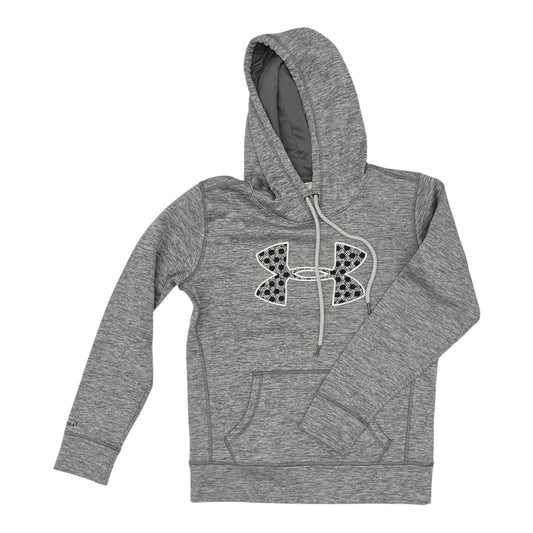 Athletic Sweatshirt Hoodie By Under Armour In Grey, Size:Xs