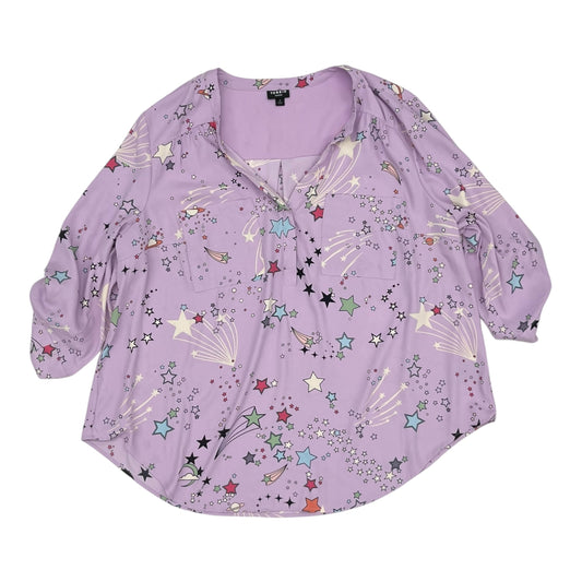 Blouse 3/4 Sleeve By Torrid In Purple, Size:2X
