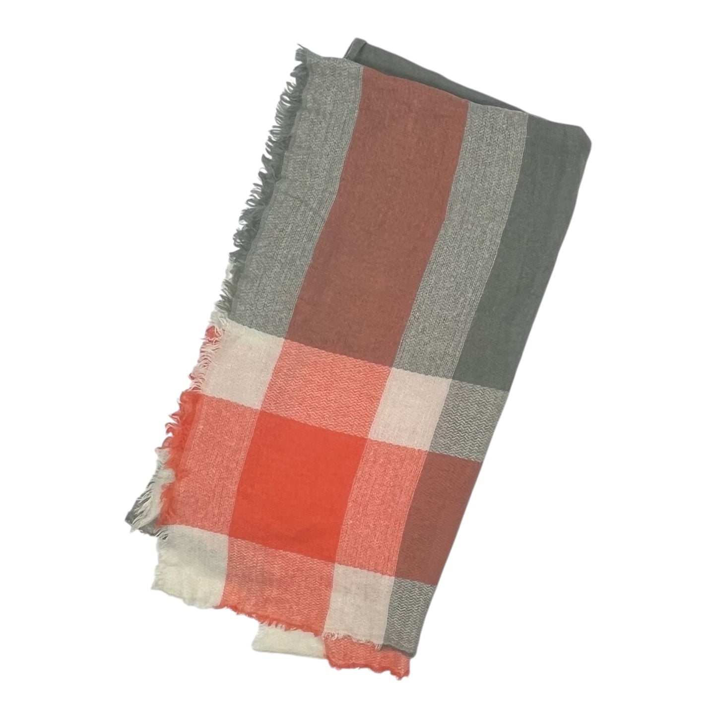Scarf Winter By    Clothes Mentor In Grey & Orange