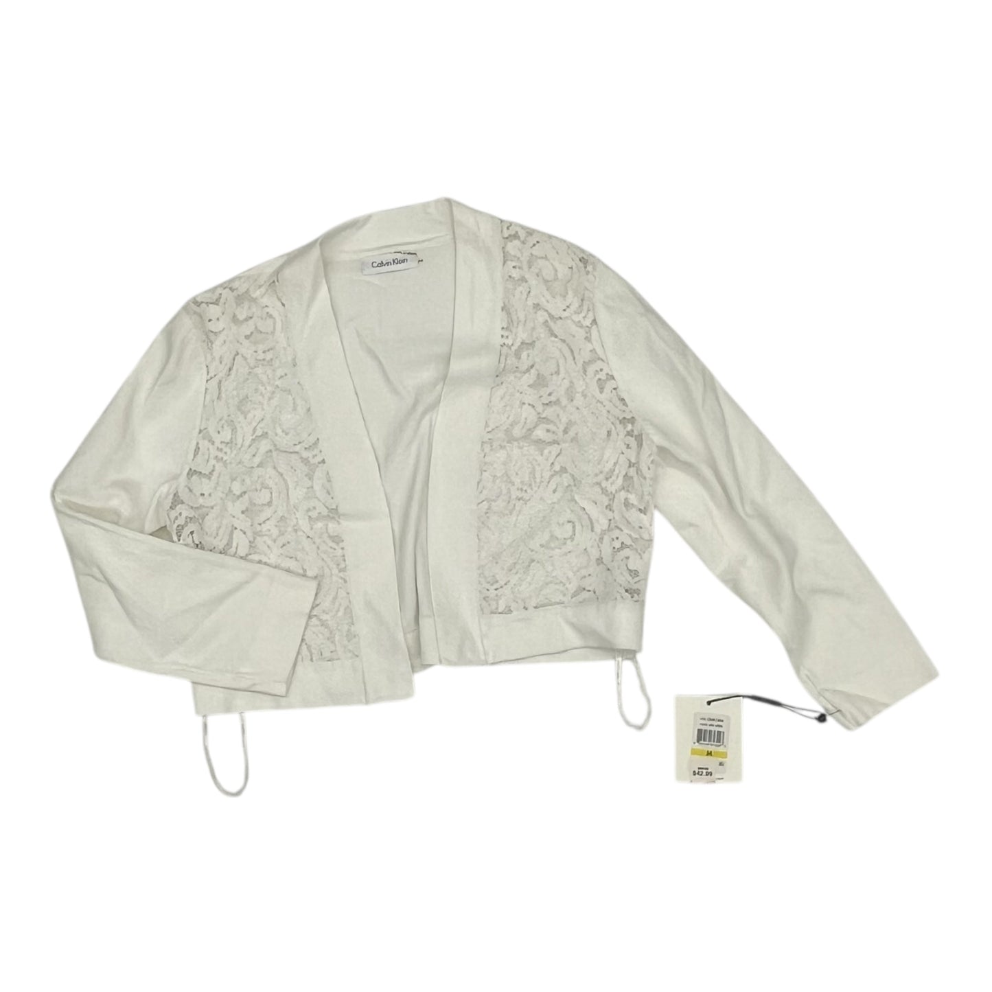 Cardigan By Calvin Klein In White, Size:M