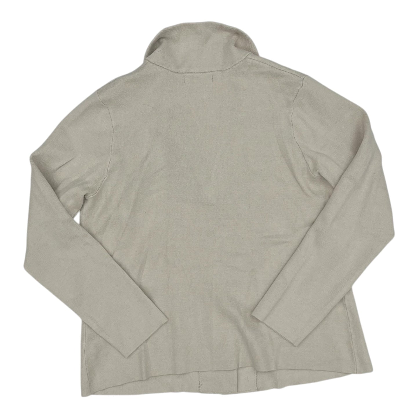 Sweater Cardigan By Tahari In Cream, Size:Xl