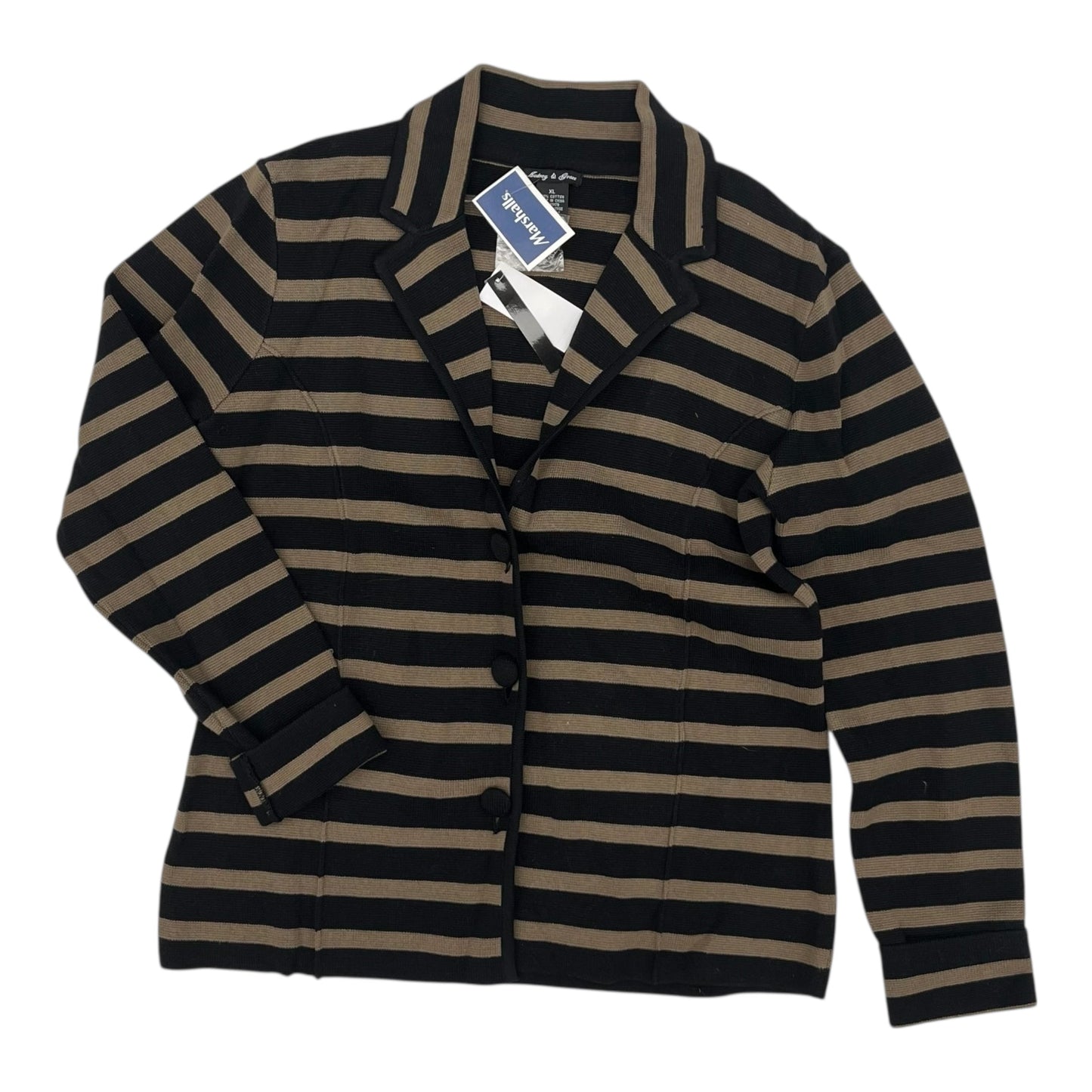 Blazer By Clothes Mentor In Black & Brown, Size:Xl