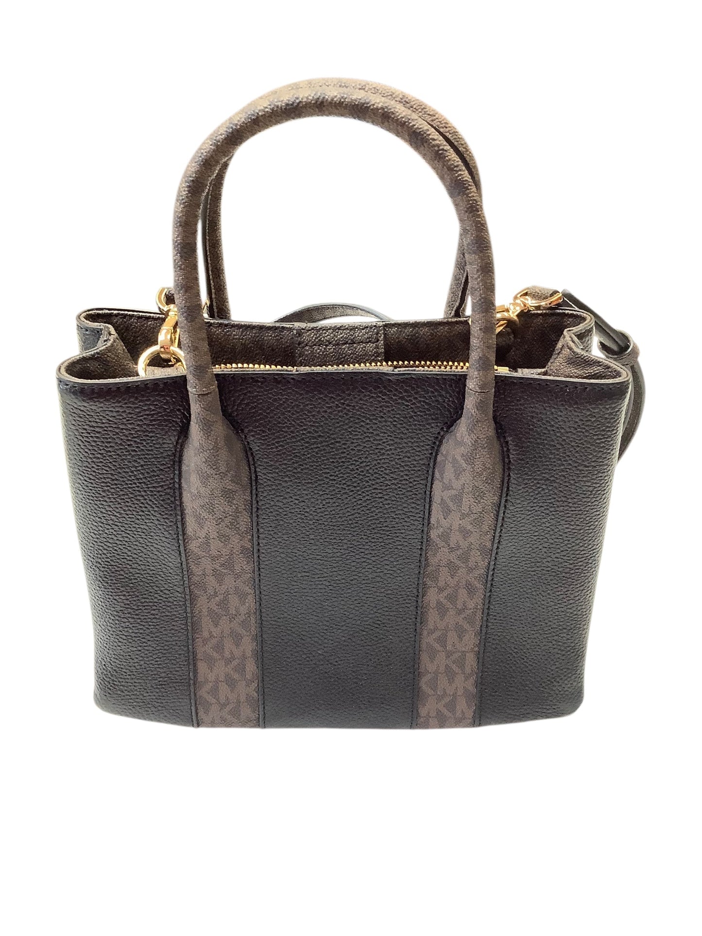 Crossbody Designer By Michael Kors In Black & Brown, Size:Small