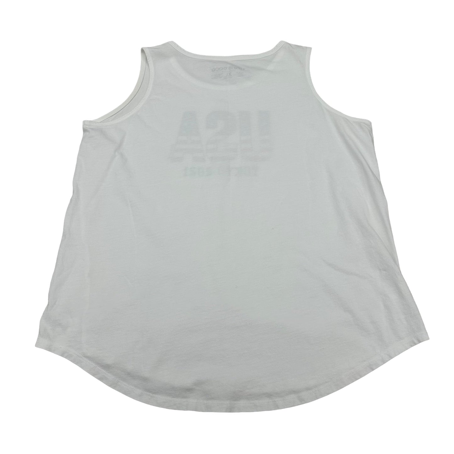 WHITE LIFE IS GOOD TOP SLEEVELESS, Size XL