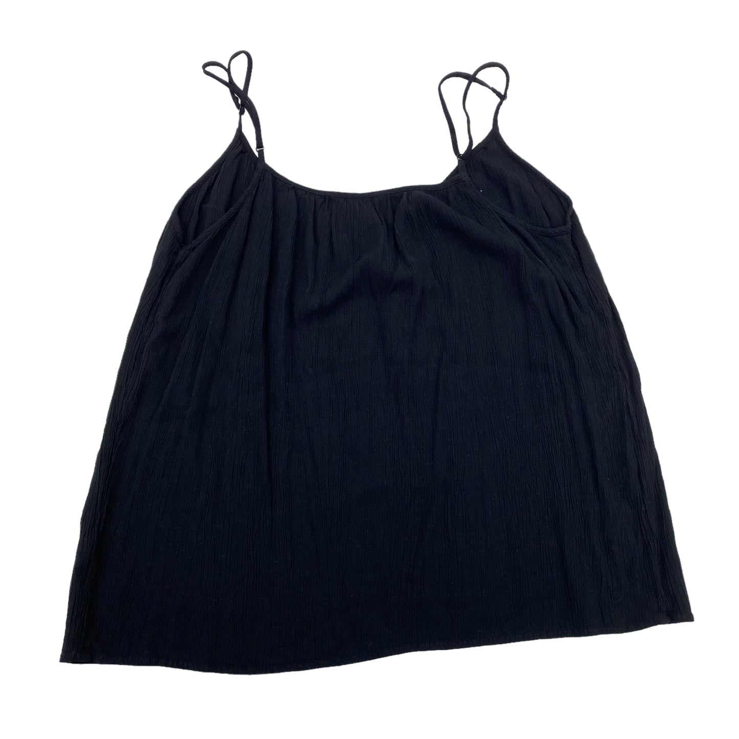 BLACK H&M TOP SLEEVELESS, Size L