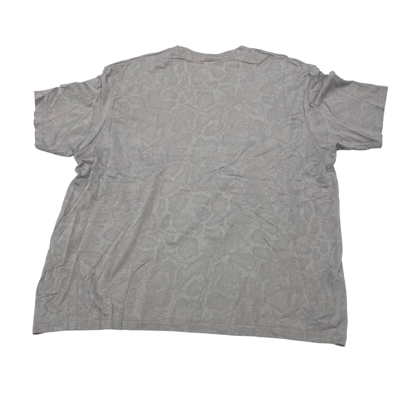 GREY GYM SHARK ATHLETIC TOP SS, Size XXL