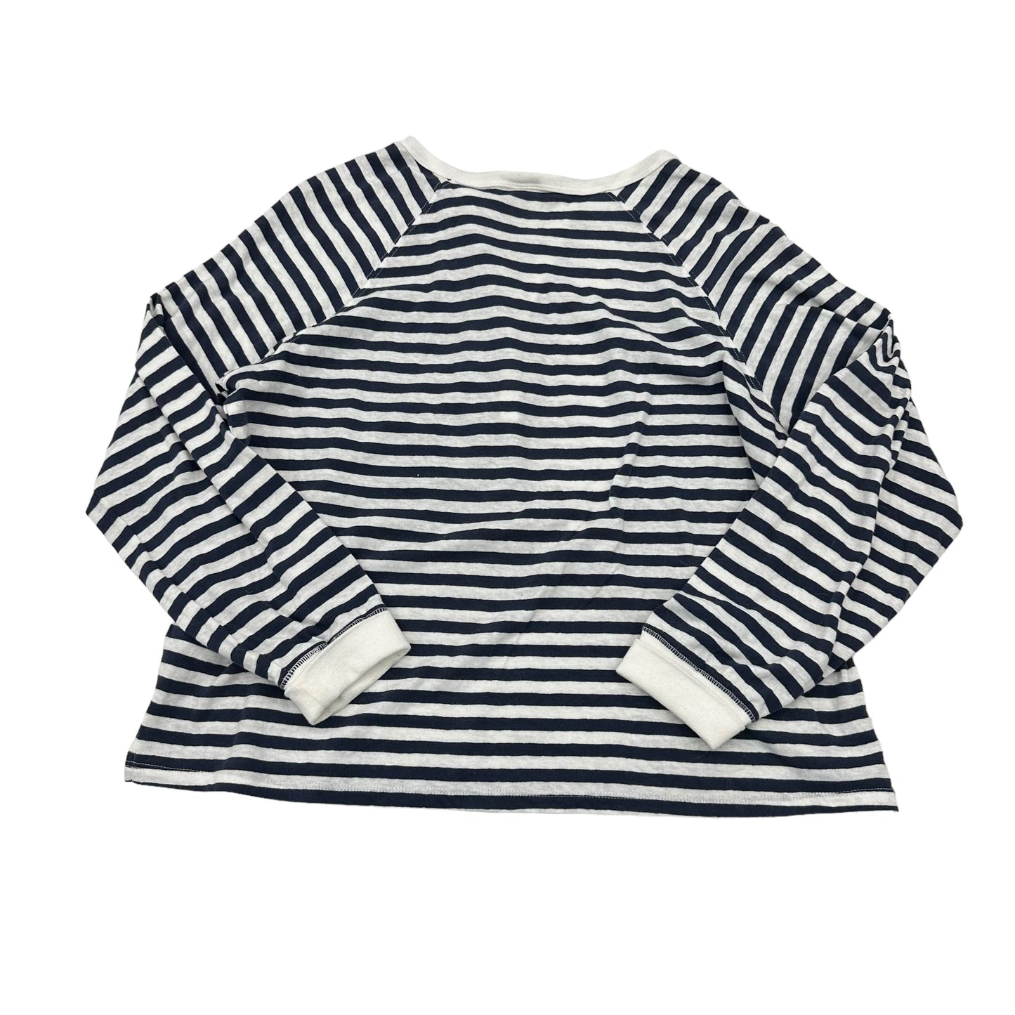 BLUE & WHITE OLD NAVY TOP LS, Size L