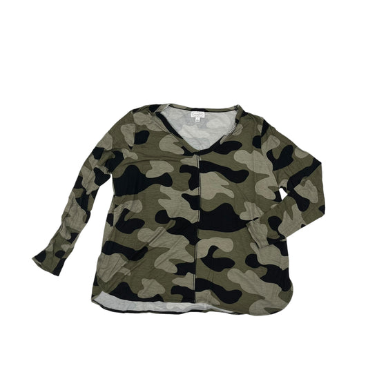 CAMOUFLAGE PRINT TOP LS by MUDPIE Size:L