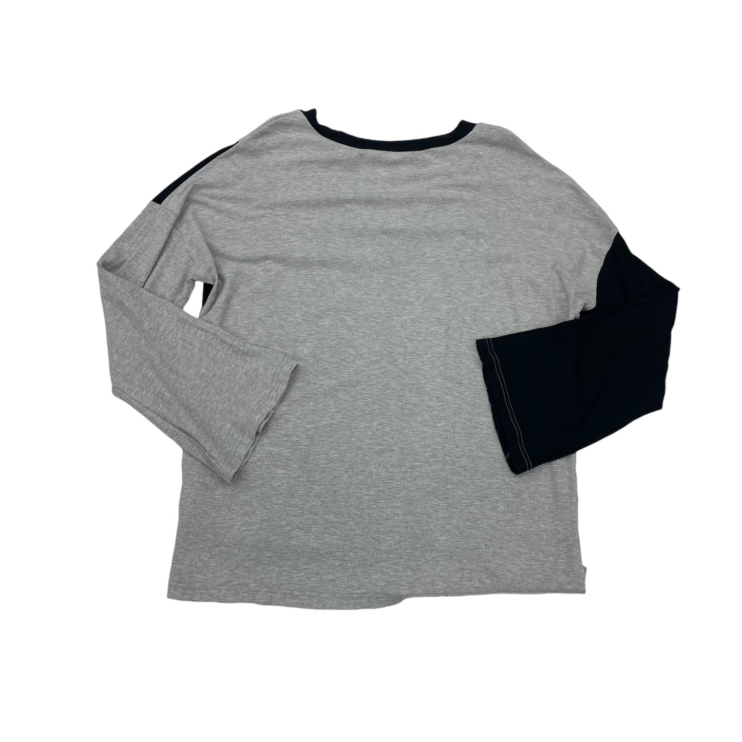 Top Ls By Clothes Mentor In Black & Grey, Size:M