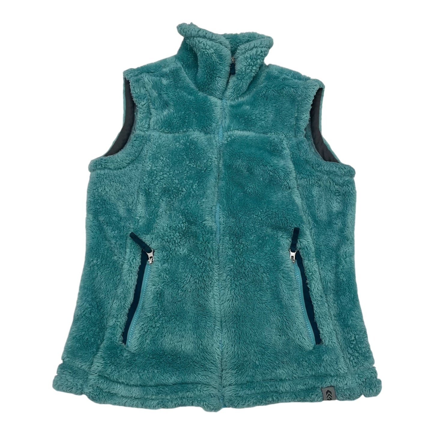 Vest Faux Fur & Sherpa By Free Country In Blue, Size:S