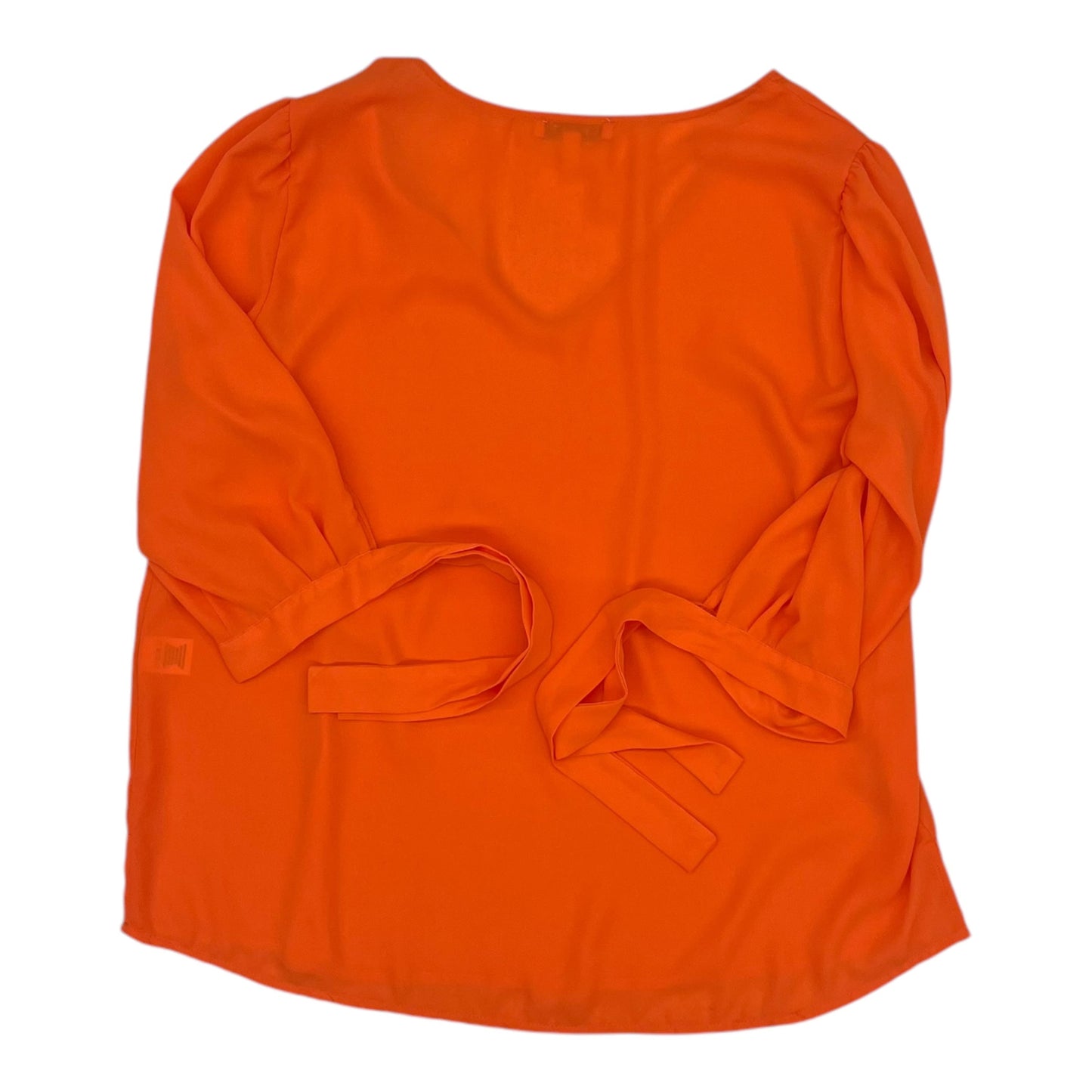 Blouse 3/4 Sleeve By Chaus In Orange, Size:Xl