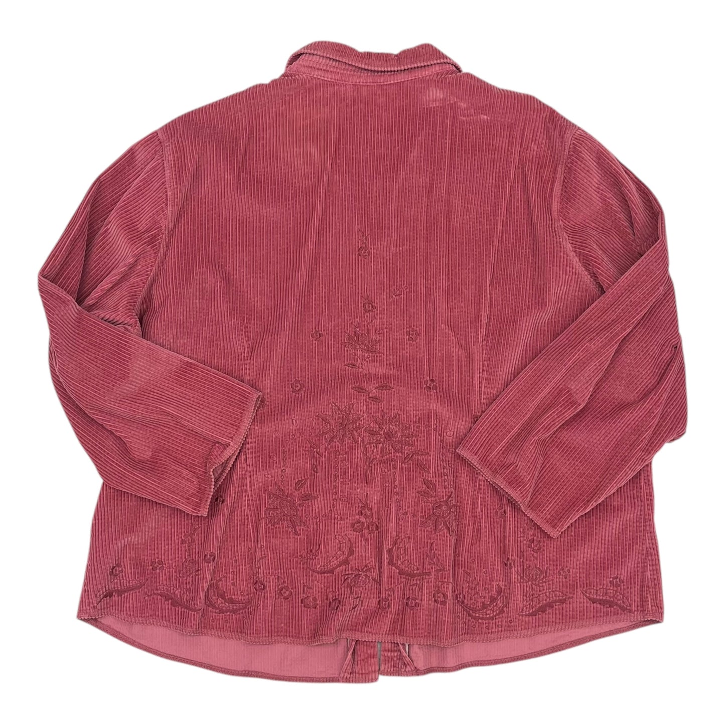 Jacket Shirt By J. Jill In Pink, Size:4X